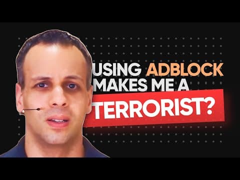 YouTube thumbnail for AdBlock and Signal are for TERRORISTS - French government has gone too far 🤦