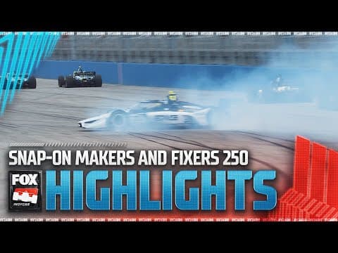 YouTube thumbnail for NTT INDYCAR SERIES: Snap-on Makers and Fixers 250 Highlights