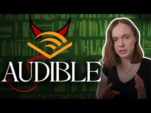 YouTube thumbnail for Writer Elisabeth Wheatley explains Audible's new policy that aims to create a monopoly and keep audiobooks out of libraries and other stores