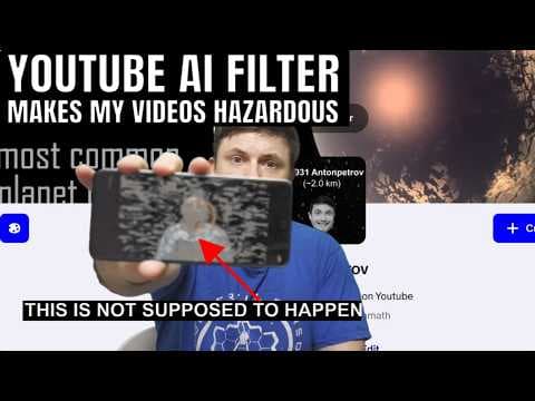 YouTube thumbnail for Youtube AI filter making it dangerous to watch for people with Epilepsy due to a bug