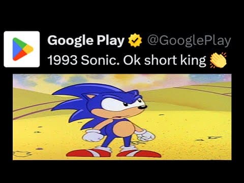YouTube thumbnail for The Google Play Twitter Account Is Posting Misinformation About Sonic