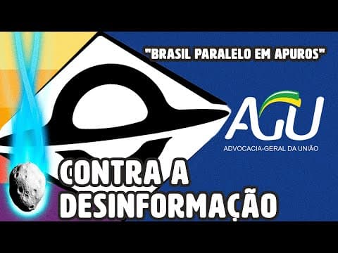 YouTube thumbnail for AGU VAI COM TUDO PRA CIMA DA BRASIL PARALELO POR DESINFORMAÇÃO