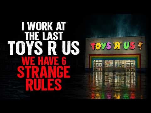 YouTube thumbnail for I Work at The Last Toys R Us. We have Six STRANGE Rules - YouTube