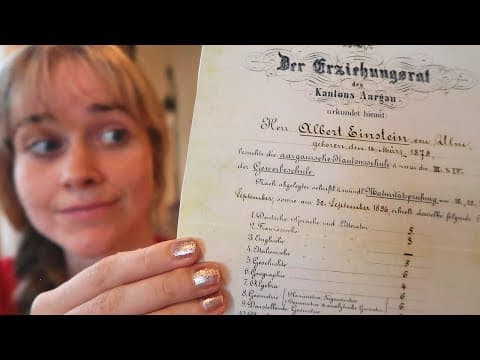 YouTube thumbnail for TIL: Einstein found school exams at ETH soul sucking