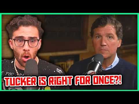 YouTube thumbnail for The Insane Tucker Carlson and Mike Huckabee Talk | Hasanabi Reacts