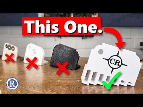 YouTube thumbnail for Injection mold vs 3D print