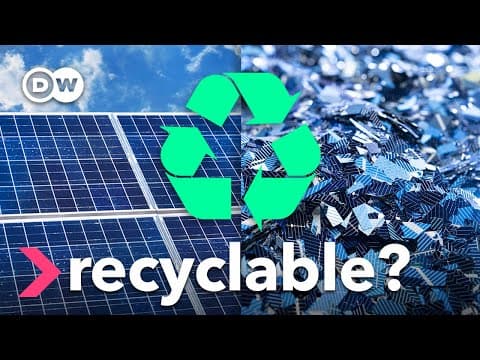 YouTube thumbnail for The race to solve solar energy's recycling problem