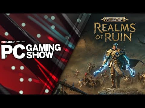 YouTube thumbnail for Warhammer Age of Sigmar: Realms of Ruin - Beta Announcement Trailer | PC Gaming Show 2023