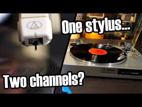 YouTube thumbnail for How do vinyl records hold stereo sound?
