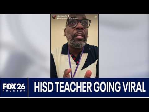 YouTube thumbnail for Houston ISD teacher's viral video sparks concern