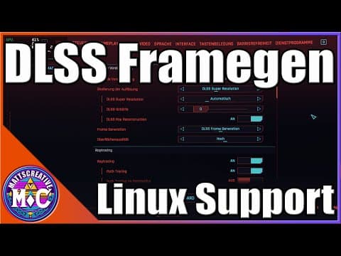 YouTube thumbnail for DLSS Frame-gen Is coming to Linux