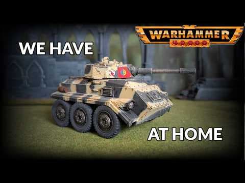 YouTube thumbnail for 'Kitbashing a Hippogriff for Retro Imperial Guard' - Miniscape