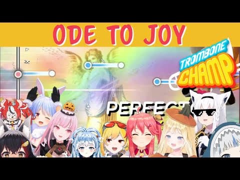 YouTube thumbnail for Holomems do Ode to Joy【Trombone Champ】
