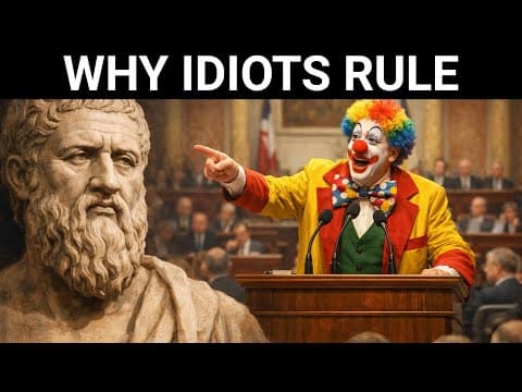 YouTube thumbnail for Why Democracy Rewards Idiots — Plato Saw It Coming 2,400 Years Ago