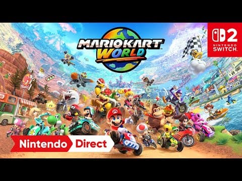 YouTube thumbnail for Mario Kart World - Announce Trailer [Nintendo Switch 2]