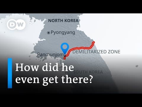 YouTube thumbnail for US citizen believed to be in custody after crossing into North Korea