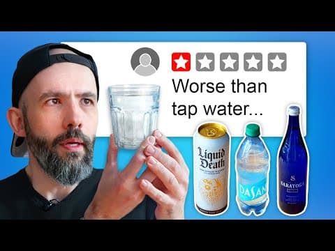 YouTube thumbnail for Taste testing bottled water brands