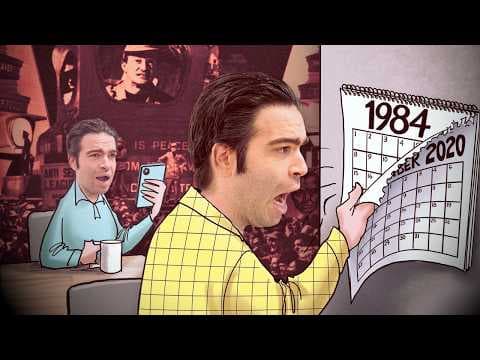 YouTube thumbnail for Why Does Everyone Think "1984" Agrees With Them? (Jacob Geller) [00:44:36]