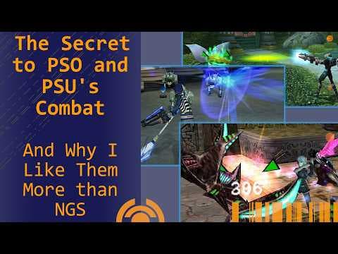 YouTube thumbnail for Classic Phantasy Star Online Combat and why it Worked so Well