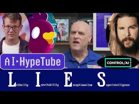 YouTube thumbnail for Your favorite science YouTubers are misleading you about AI — how to spot lies