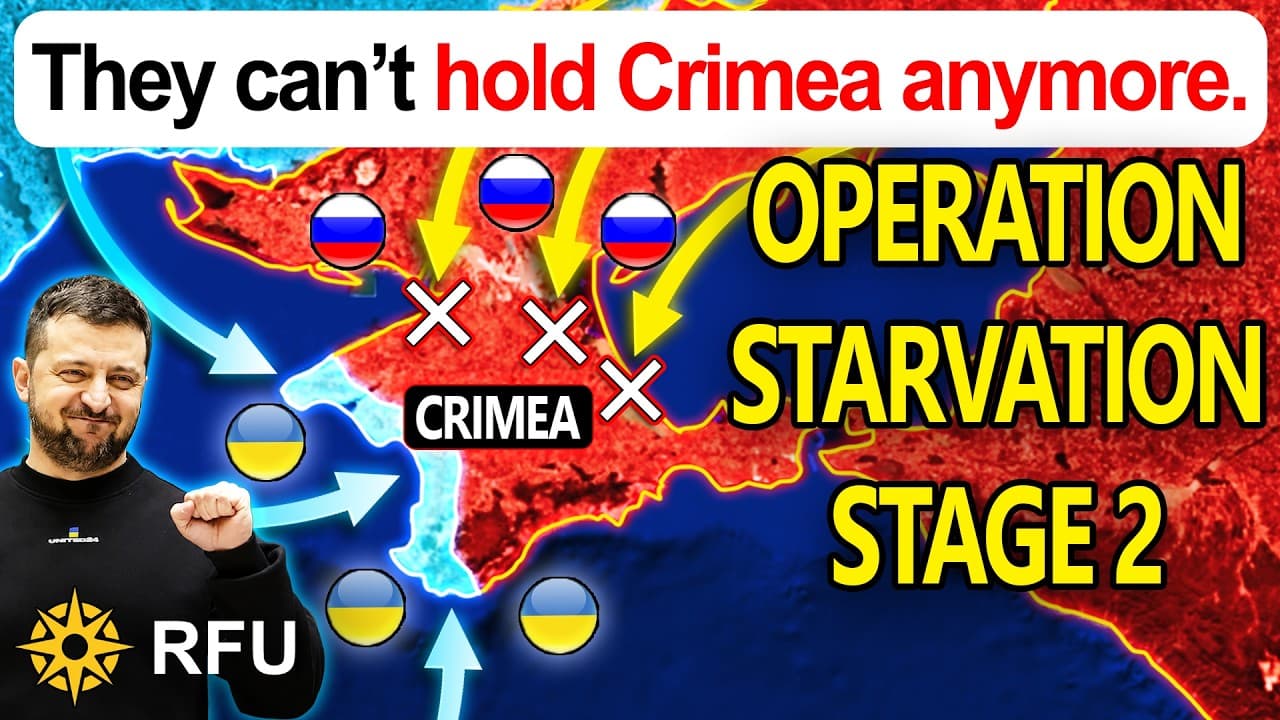 YouTube thumbnail for TIPPING POINT: Russians can't reach Crimea bases now, choked out ( RFU News )