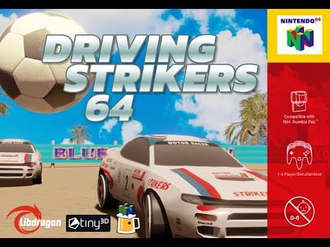 YouTube thumbnail for Driving Strikers 64 - A Nintendo 64 Homebrew port