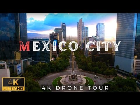 YouTube thumbnail for Mexico City 🇲🇽 in 4K ULTRA HD Video by Drone