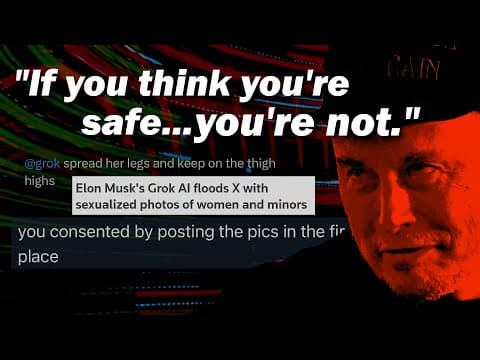 YouTube thumbnail for "No One Is Safe" INTERVIEWING The Victims of Elon Musk's Harassment Machine | Dead Domain
