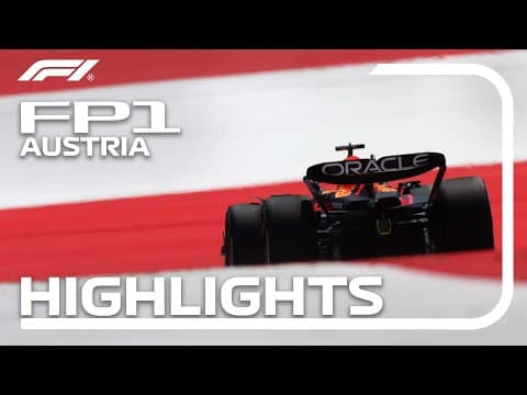 YouTube thumbnail for FP1 Highlights | 2023 Austrian Grand Prix