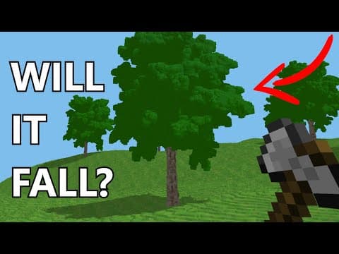 YouTube thumbnail for Douglas: Voxel Devlog #12 - Chopping trees DOWN