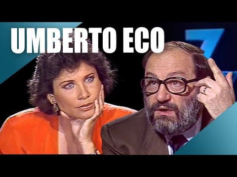 YouTube thumbnail for Umberto Eco : "le monde vit pour aboutir à une émission de télé" | INA Culture