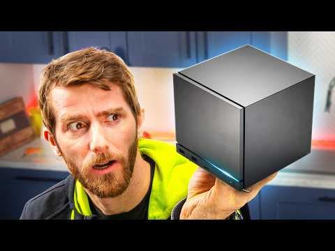 YouTube thumbnail for Linus (LTT) argues that despite middling gaming performance, the Steam Machine excels as a compact desktop workstation thanks to the seamless and user-friendly experience provided by SteamOS.