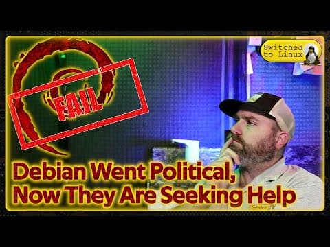 YouTube thumbnail for Apparently Debian has alienated the developers