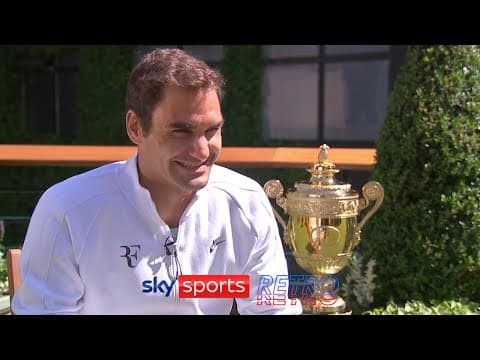 YouTube thumbnail for Roger Federer on winning 8 Wimbledon titles