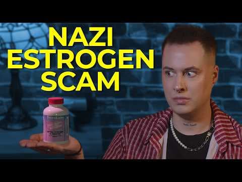 YouTube thumbnail for the MAGA fake estrogen scam