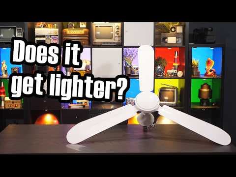 YouTube thumbnail for How much thrust does a ceiling fan produce? [11:57]