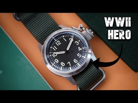 YouTube thumbnail for Praesidus A-5 UDT Automatic Underwater Demolition Teams Canteen WW2 Dive Watch