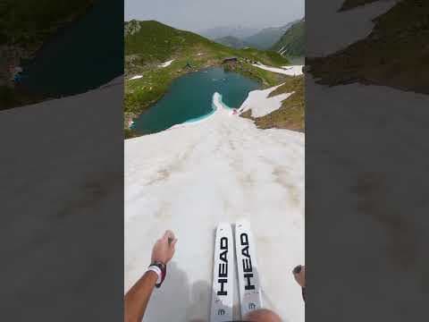 YouTube thumbnail for Snow might be melting, but it's pond skim season 😤
