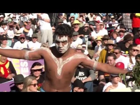 YouTube thumbnail for Thousands rally in Australia for Indigenous reform