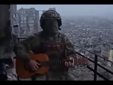 YouTube thumbnail for Russian soldiers sings: Just don't tell mom that I'm going to Bakhmut
