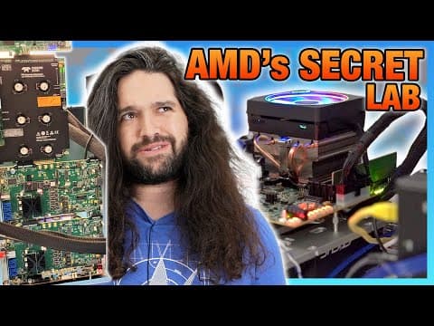 YouTube thumbnail for [Gamers Nexus] AMD's Labs - Secrets of a $182 Billion Chip Maker - Full Documentary