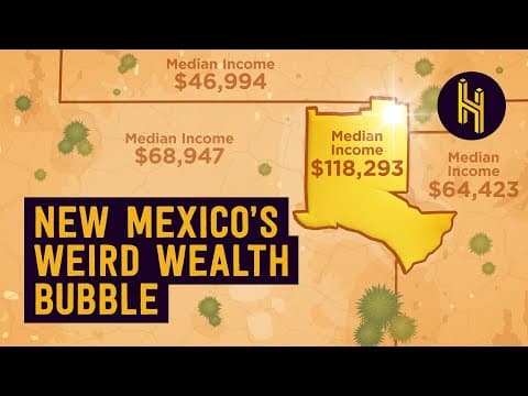 YouTube thumbnail for TIL about the remote town where 13.2% of the population are millionaires