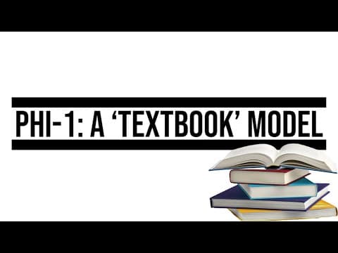 YouTube thumbnail for Future of Language Models - Phi-1: A 'Textbook' Model (03.7.2023)