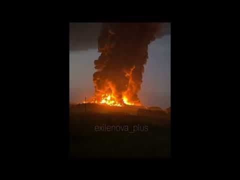 YouTube thumbnail for Wildberries in Tula Destroyed by Drones: HUGE Fire!