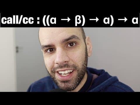 YouTube thumbnail for Understanding the Type of call/cc