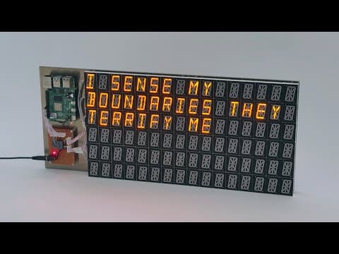YouTube thumbnail for I trapped an AI model inside an art installation