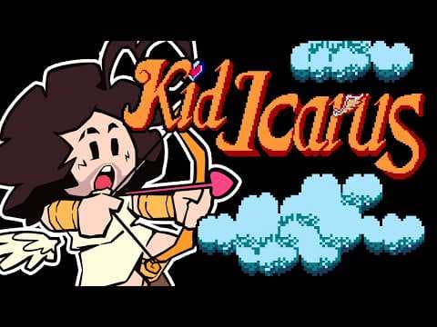 YouTube thumbnail for Kid Icarus (1986) played by Game Grumps