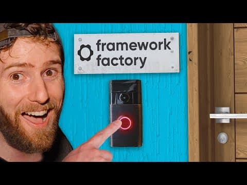 YouTube thumbnail for Linus tours Framework factory