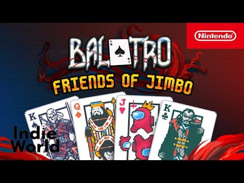 YouTube thumbnail for Balatro: Friends of Jimbo – Reveal Trailer