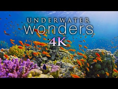 YouTube thumbnail for 11 HOURS of 4K Underwater Wonders + Relaxing Music - Coral Reefs & Colorful Sea Life in UHD